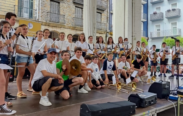 Concierto de grupos de Musika Eskola en Ordizia